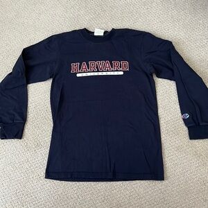Champion Navy Long Sleeve Tee